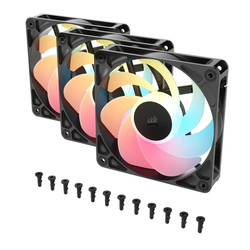 CORSAIR RS120-R ARGB Boitier PC Ventilateur 12 cm Noir 3 pièce(s) – Image 3