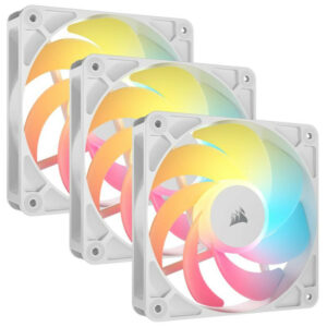 CORSAIR RS120-R ARGB Boitier PC Ventilateur 12 cm Blanc 3 pièce(s)