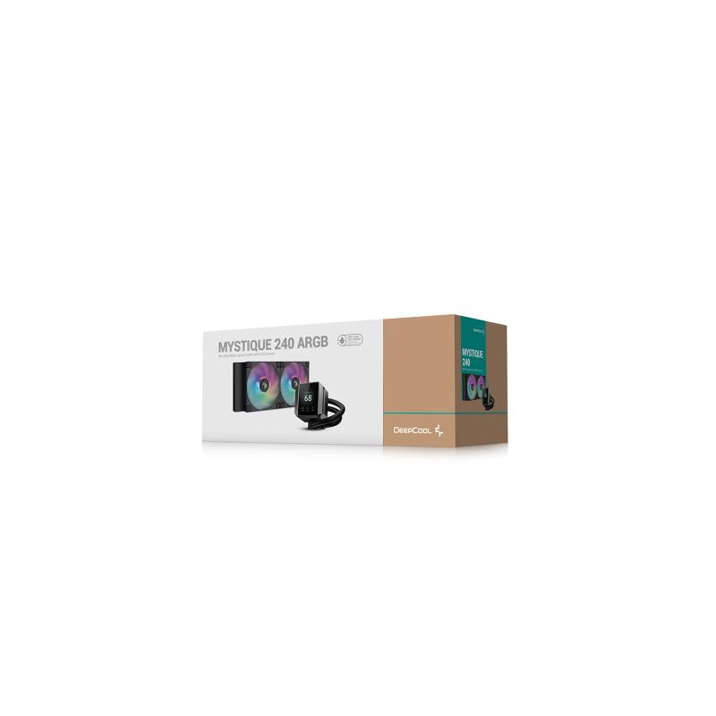 DEEPCOOL MYSTIQUE 240 ARGB Processeur Refroidisseur de liquide tout-en-un 12 cm Noir 1 pièce(s) – Image 5
