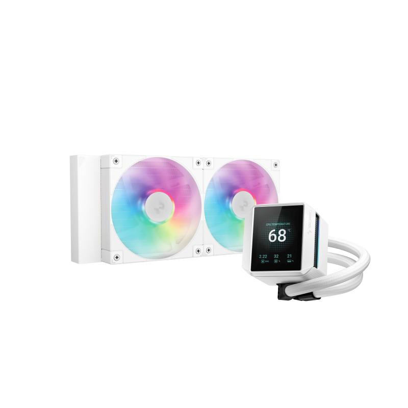 DEEPCOOL Mystique 240 WH ARGB Processeur Refroidisseur de liquide tout-en-un 12 cm Blanc 1 pièce(s) – Image 2