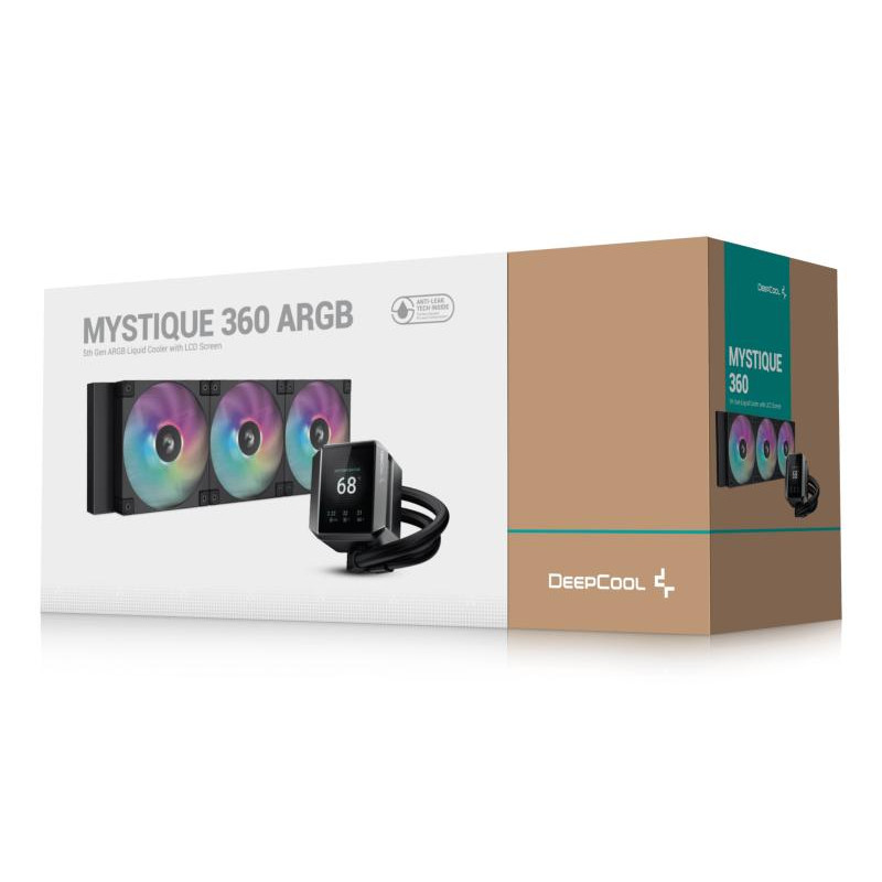 DEEPCOOL MYSTIQUE 360 ARGB Processeur Refroidisseur de liquide tout-en-un 12 cm Noir 1 pièce(s) – Image 6