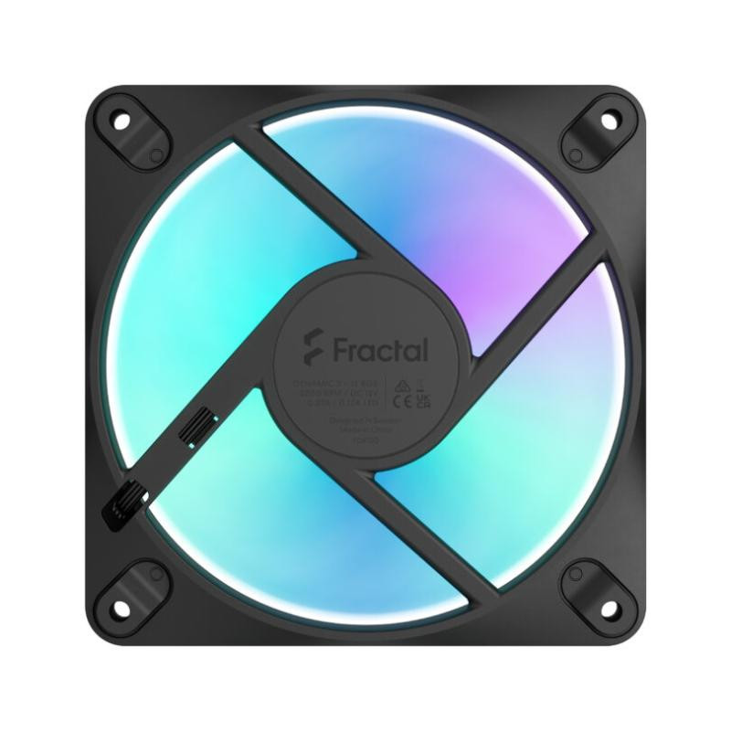 FRACTAL DESIGN Fractal Design Dynamic 3 ? 12 Boitier PC Ventilateur 12 cm Noir 1 pièce(s) – Image 4