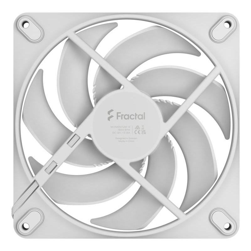 FRACTAL DESIGN Fractal Design Momentum 14 Boitier PC Ventilateur 14 cm Blanc 1 pièce(s) – Image 4