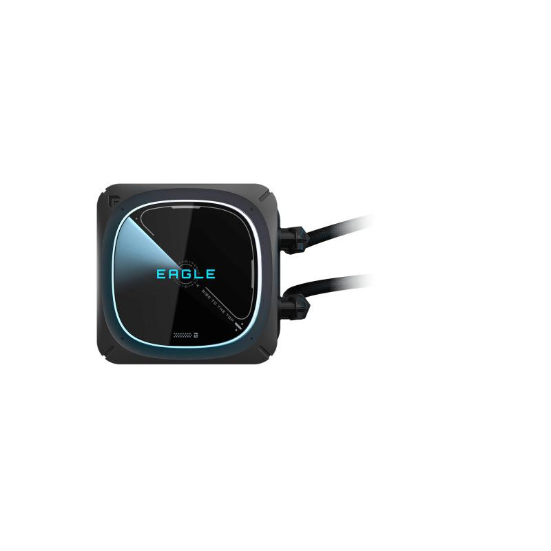 GIGABYTE EAGLE 360 Système de Refroidissement Liquide pour CPU - 3x120mm Ventilateurs ARGB, écran LCD couleur, DAISY-CHAIN, Compatible Intel LGA 1851 et AMD AM5 – Image 3