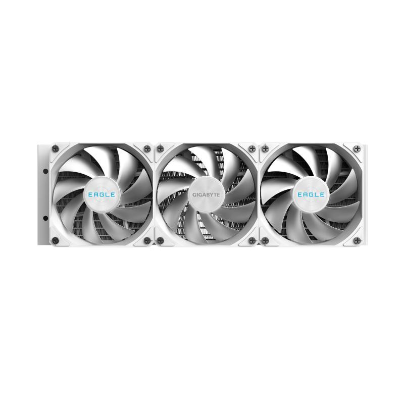 GIGABYTE EAGLE 360 ICE Système de Refroidissement Liquide pour CPU - 3x120mm Ventilateurs ARGB, écran LCD couleur, DAISY-CHAIN, Compatible Intel LGA 1851 et AMD AM5 – Image 4