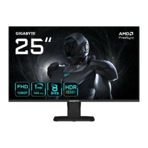 GIGABYTE GS25F14 Moniteur Gaming FHD 25? - 1920 x 1080, 144Hz, 1ms, 300 cd/m², Display HDR 10, HDMI 2.0, DisplayPort 1.2