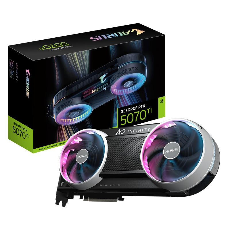 GIGABYTE AORUS GeForce RTX 5070 Ti INFINITY 16G Carte Graphique