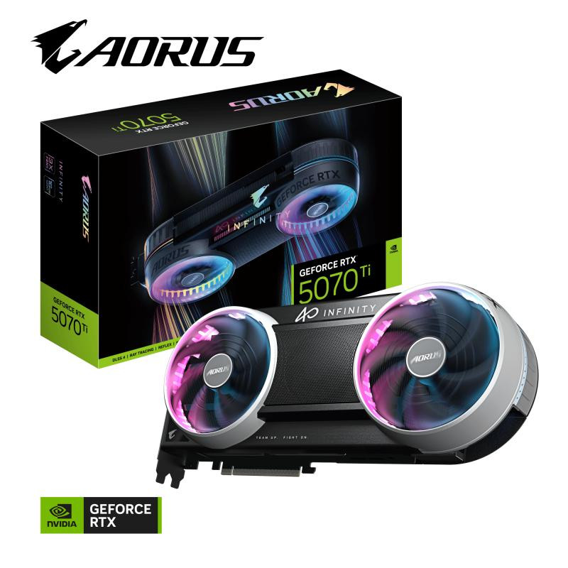 GIGABYTE AORUS GeForce RTX 5070 Ti INFINITY 16G Carte Graphique – Image 2