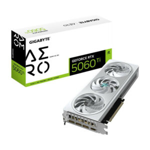 GIGABYTE GeForce RTX 5060 Ti AERO OC 8G Carte Graphique ? 8 Go GDDR7, 128 bits, PCI-E 5.0, 2647 MHz Fréquence du processeur, 3 x DisplayPort, 1 x HDMI, GV-N506TAERO OC-8GD