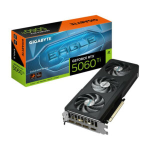 GIGABYTE GIGABYTE GeForce RTX 5060 Ti EAGLE MAX OC 16G Carte Graphique - 16GB GDDR7, 128bit, PCI-E 5.0, 2617MHz Fréquence du c?ur, 3 x DP, 1 x HDMI, NVIDIA DLSS 4, GV-N506TEAGLEMAX OC-16GD