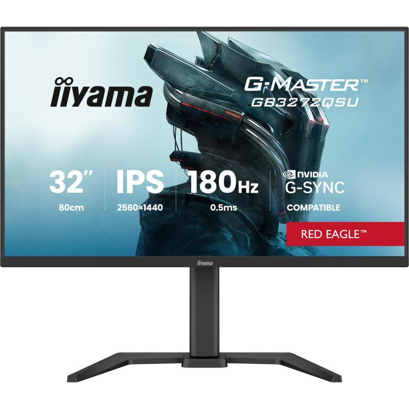 IIYAMA G-MASTER GB3272QSU-B1 écran plat de PC 80 cm (31.5") 2560 x 1440 pixels Quad HD LED Noir – Image 2