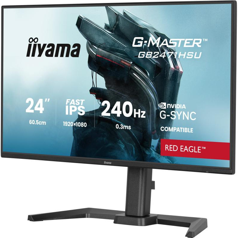 IIYAMA G-MASTER GB2471HSU-B1 écran plat de PC 60,5 cm (23.8") 1920 x 1080 pixels Full HD Noir – Image 3