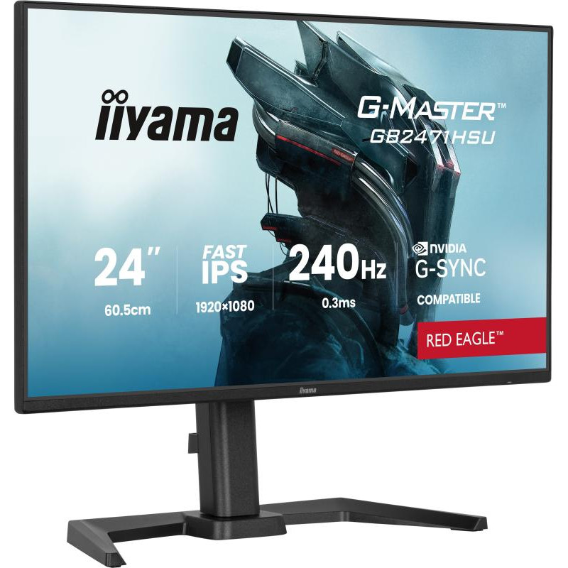 IIYAMA G-MASTER GB2471HSU-B1 écran plat de PC 60,5 cm (23.8") 1920 x 1080 pixels Full HD Noir – Image 4