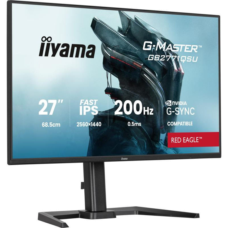 IIYAMA G-MASTER GB2771QSU-B1 écran plat de PC 68,6 cm (27") 2560 x 1440 pixels Wide Quad HD Noir – Image 4
