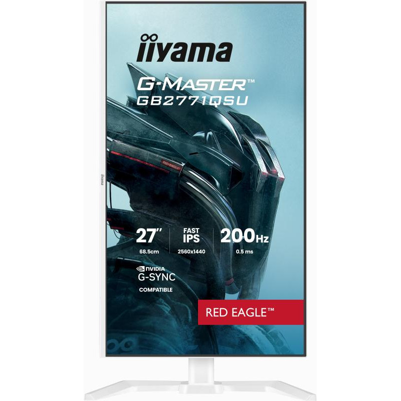 IIYAMA G-MASTER GB2771QSU-W1 écran plat de PC 68,6 cm (27") 2560 x 1440 pixels Wide Quad HD LCD Blanc – Image 3