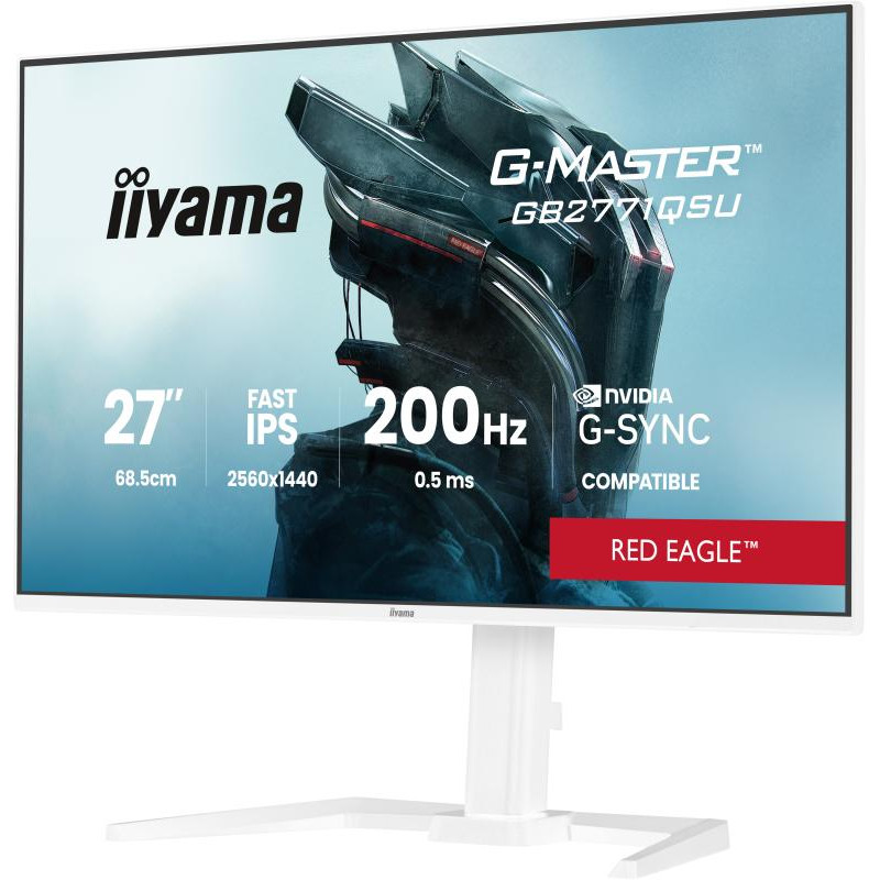 IIYAMA G-MASTER GB2771QSU-W1 écran plat de PC 68,6 cm (27") 2560 x 1440 pixels Wide Quad HD LCD Blanc – Image 6