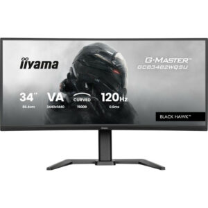 IIYAMA GCB3482WQSU-B1 écran plat de PC 86,4 cm (34") 3440 x 1440 pixels UltraWide Quad HD LED Noir