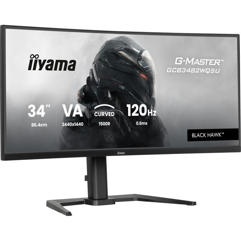 IIYAMA GCB3482WQSU-B1 écran plat de PC 86,4 cm (34") 3440 x 1440 pixels UltraWide Quad HD LED Noir – Image 2