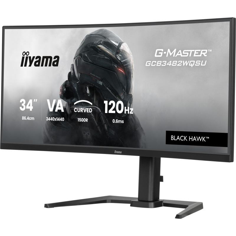 IIYAMA GCB3482WQSU-B1 écran plat de PC 86,4 cm (34") 3440 x 1440 pixels UltraWide Quad HD LED Noir – Image 3