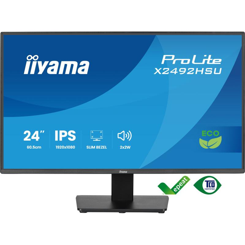 IIYAMA ProLite X2492HSU-B1 écran plat de PC 60,5 cm (23.8") 1920 x 1080 pixels Full HD LED Noir – Image 2