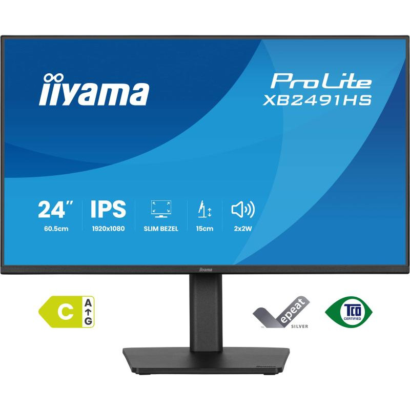 IIYAMA ProLite XB2491HS-B1 écran plat de PC 60,5 cm (23.8") 1920 x 1080 pixels Full HD LCD Noir – Image 2