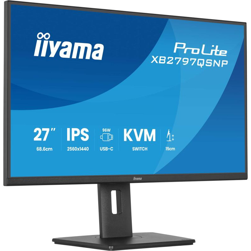 IIYAMA ProLite XB2797QSNP-B1 écran plat de PC 68,6 cm (27") 2560 x 1440 pixels Quad HD LCD Noir – Image 5
