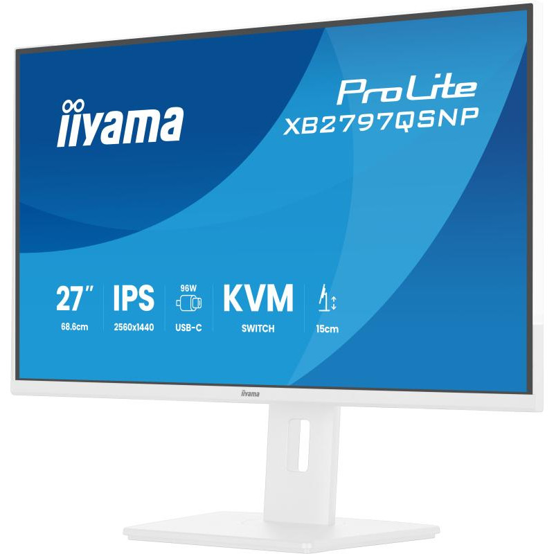 IIYAMA ProLite XB2797QSNP-W1 écran plat de PC 68,6 cm (27") 2560 x 1440 pixels Quad HD LCD Blanc – Image 6
