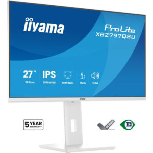 IIYAMA ProLite XB2797QSU-W1 écran plat de PC 68,6 cm (27") 2560 x 1440 pixels Quad HD LED Blanc
