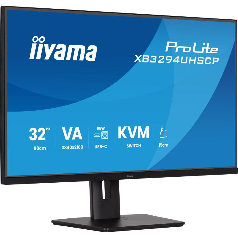 IIYAMA ProLite XB3294UHSCP-B1 écran plat de PC 80 cm (31.5") 3840 x 2160 pixels 4K Ultra HD Noir