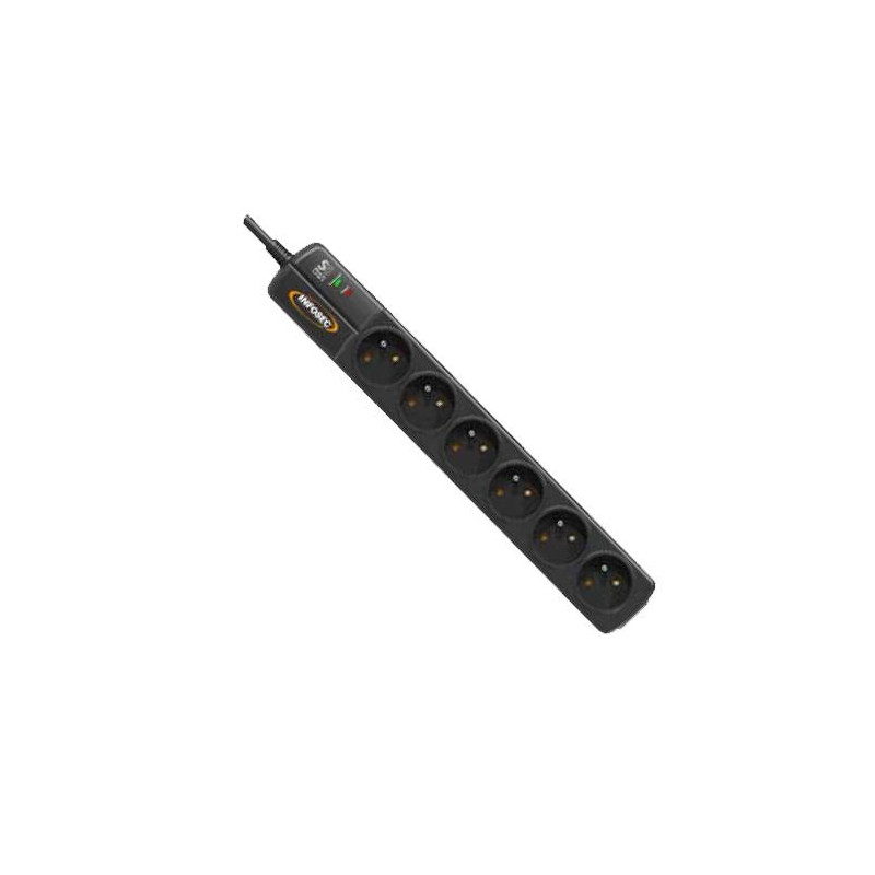 INFOSEC S6 Black Line II - 6 Prises