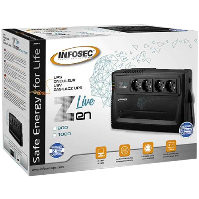 INFOSEC ZEN LIVE 1000- Line interactive- 1000 VA – Image 4