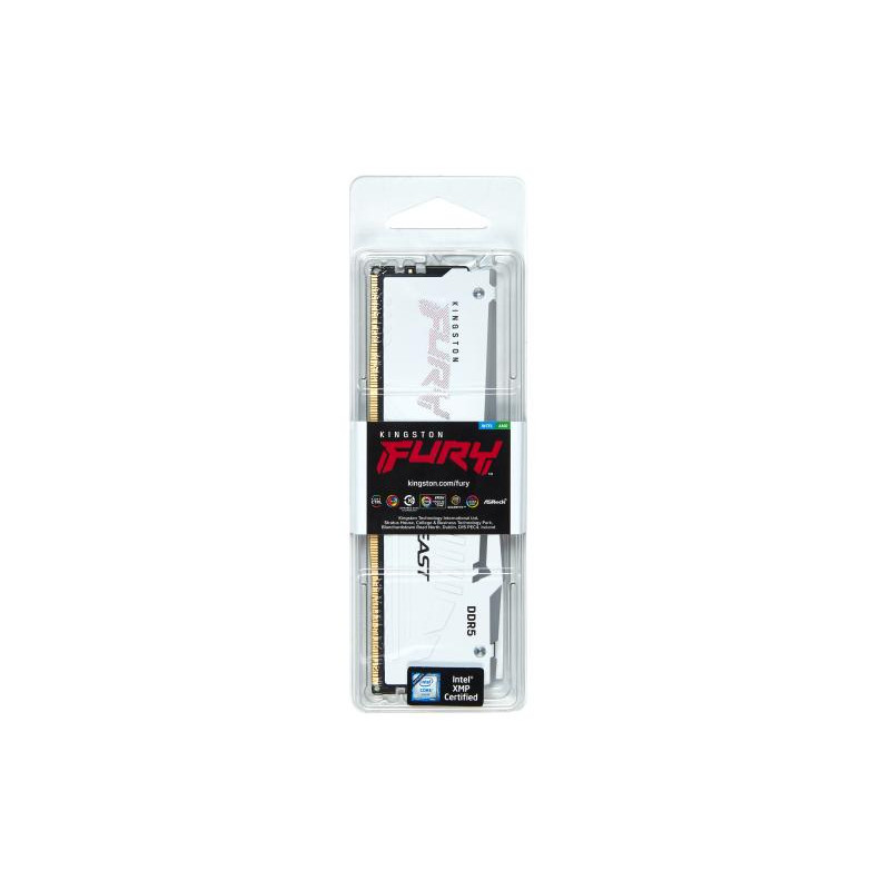 KINGSTON Technology FURY Beast 16GB 6000MT/s DDR5 CL36 DIMM White RGB EXPO – Image 4