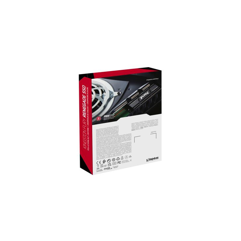 KINGSTON Technology 2000G RENEGADE PCIe 4.0 NVMe SSD W/ Radiateur de dissipation thermique – Image 5
