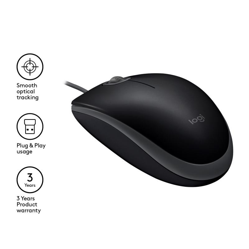 LOGITECH B110 Silent USB Noir – Image 6