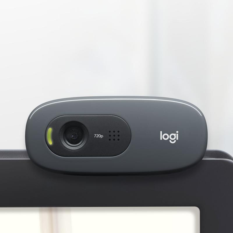 LOGITECH C270 HD webcam 3 MP 1280 x 720 pixels USB Gris, Gris foncé – Image 3