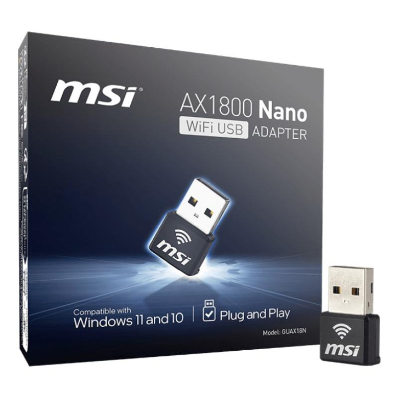 MSI AX1800 Nano WiFi USB Adapter WLAN 1201 Mbit/s – Image 5