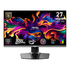 MSI MAG 272QP QD-OLED X50 écran plat de PC 67,3 cm (26.5") 2560 x 1440 pixels Wide Quad HD Noir