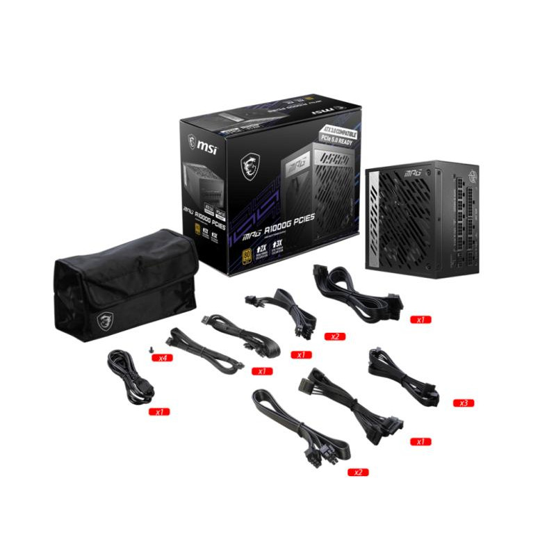 MSI MPG A1000G PCIE5 - ATX 3.0 - 80+ Gold o – Image 5