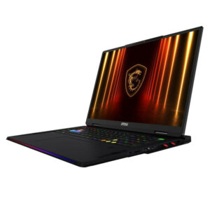 MSI Raider 18 HX AI A2XWIG-270FR Intel Core Ultra 9 285HX Ordinateur portable 45,7 cm (18") UHD+ 64 Go DDR5-SDRAM 4 To SSD NVIDIA GeForce RTX 5080 Wi-Fi 7 (802.11be) Windows 11 Pro Français Noir