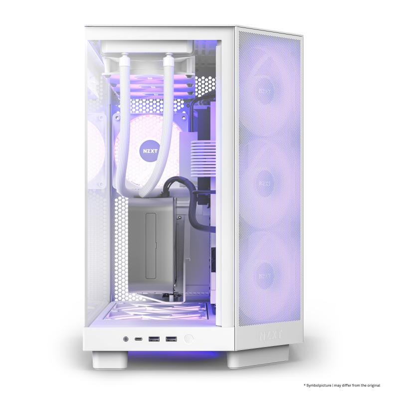 NZXT H6 Flow RGB Whiteo – Image 2