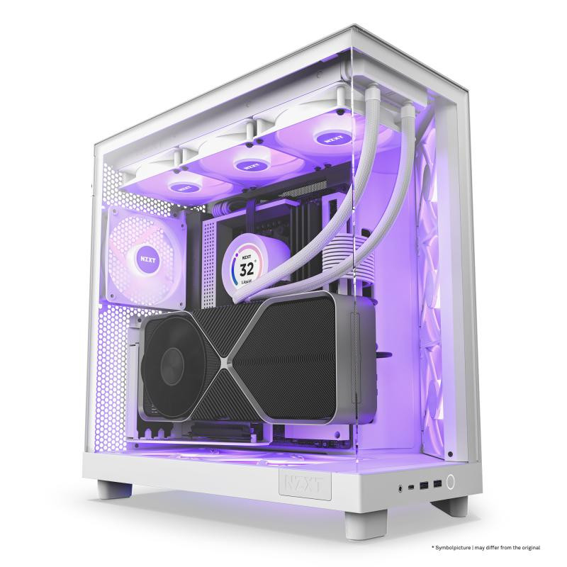 NZXT H6 Flow RGB Whiteo – Image 4