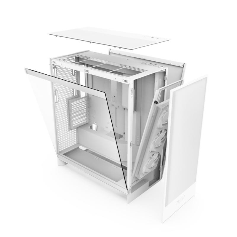NZXT H7 Flow RGB All White – Image 5