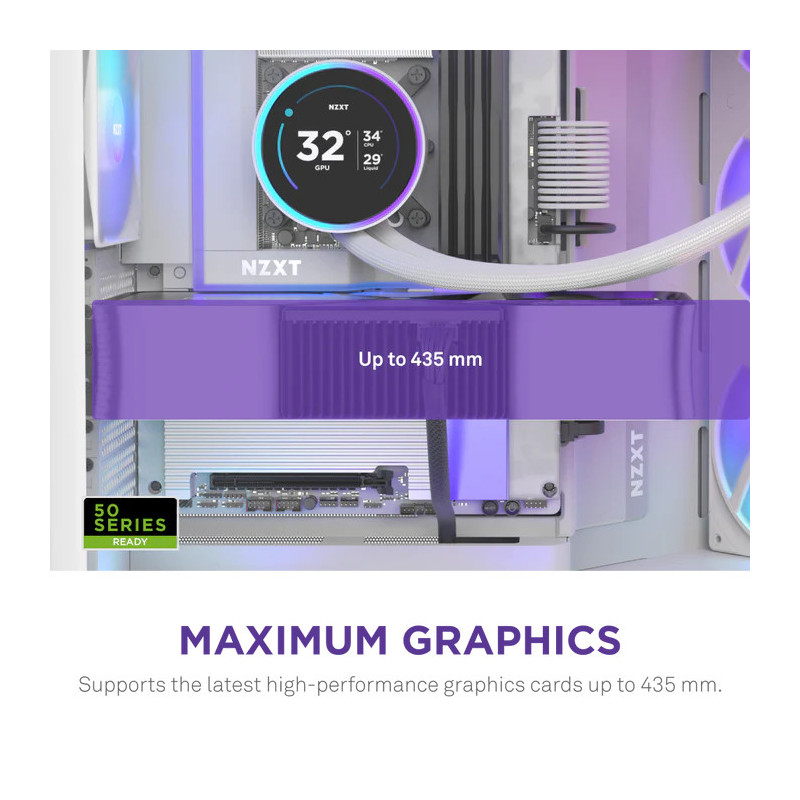 NZXT H9 Flow RGB+ All White – Image 5