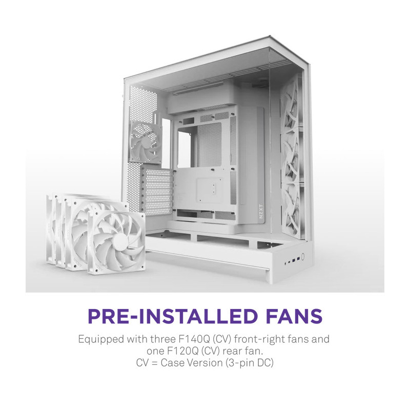 NZXT H9 Flow White – Image 3
