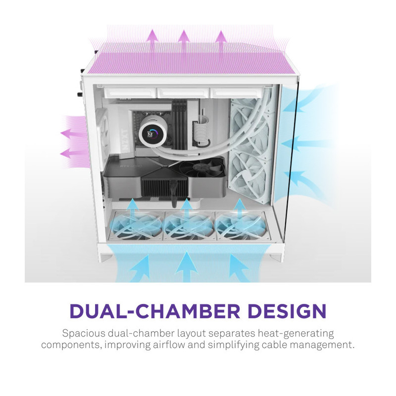 NZXT H9 Flow White – Image 6