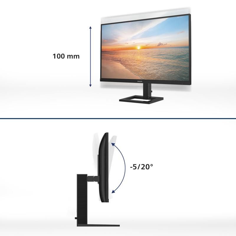 PHILIPS 1000 series 24E1N1300AE/00 écran plat de PC 60,5 cm (23.8") 1920 x 1080 pixels Full HD LCD Noir – Image 3