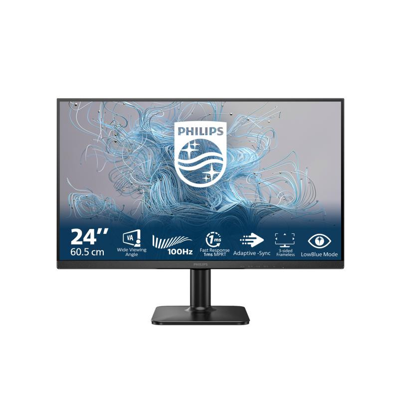 PHILIPS 1000 series 24E2N1100LB/00 écran plat de PC 60,5 cm (23.8") 1920 x 1080 pixels Full HD LCD Noir