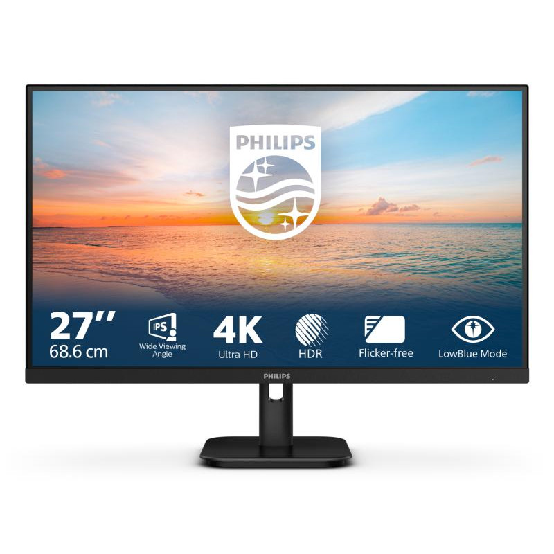 PHILIPS 27E1N1800A/00 écran plat de PC 68,6 cm (27") 3840 x 2160 pixels 4K Ultra HD LED Noir
