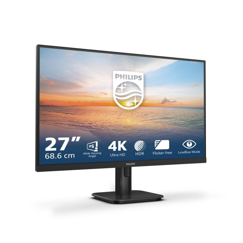 PHILIPS 27E1N1800A/00 écran plat de PC 68,6 cm (27") 3840 x 2160 pixels 4K Ultra HD LED Noir – Image 2