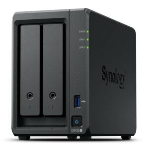 SYNOLOGY DiskStation DS725+ serveur de stockage NAS Ryzen Embedded R1600 4 Go DDR4 0 To Noir